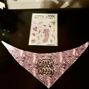 Beangoods Halloween Dachshund Bandanna Small new